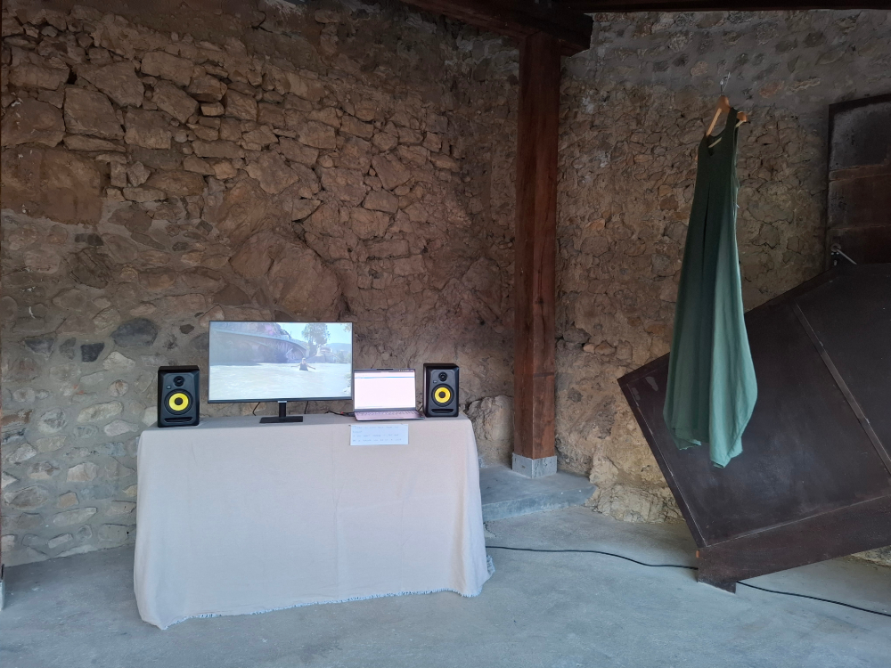 Foto der Installation, Blanca